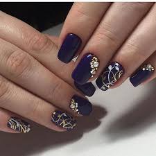 Black And Blue Nail Designs 30 Dark Blue Nail Art Designs Nenuno Creative Blue Nail Art Designs Nail Art Designs Blue Nail Art
