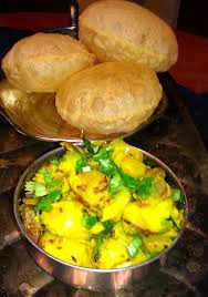 Poori Bhaji Recipe Puri Recipes Indian Food Recipes Bhaji Recipe