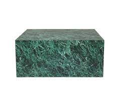 Miro concrete coffee table with natural wood base options. Mabel Coffee Table Green Marble M Event Hire
