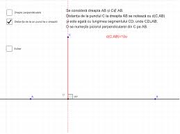 În figura de mai jos să reținem ! DistanÈa De La Un Punct La O DreaptÄ Geogebra