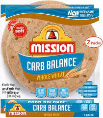 Amazon Com Mission 10 Inch Carb Balance Whole Wheat Tortillas Large Burrito 8 Ct 20 Oz Pack Of 2 Total Of 40 Oz Kosher Certified Grocery Gourmet Food