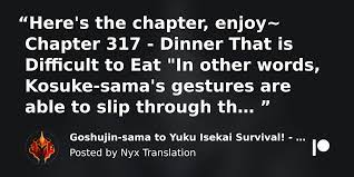 Goshujin-sama to Yuku Isekai Survival! - Chapter 317 | Patreon