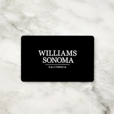Gift cards do not expire and can be used for purchases as long as there is a remaining balance. Williams Sonoma Gift Cards Williams Sonoma