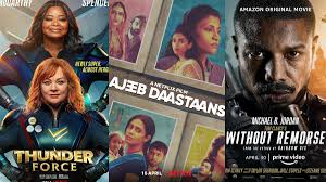 Check out the full list of netflix's april 2021 new releases check out the full list of netflix's april 2021 new releases, from idris elba's concrete cowboy to fantasy adaptation shadow and bone. Ajeeb Daastaans To Thunder Force Titles To Watch Out In April On Netflix Amazon Prime Disney Hotstar Celebrities News India Tv