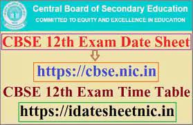 Cbse class 12 board exam 2021 latest news today: Cbse 12th Date Sheet 2021 Cancelled Cbse 12th Revised Time Table