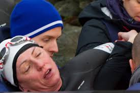 Davina McCall undergoes grueling 500 mile challenge from Edinburgh to  London by swimming, running and cycling