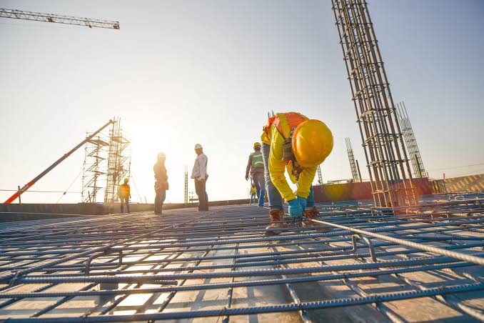 The foundational steel and civil frameworks driving UAE construction, AI generated