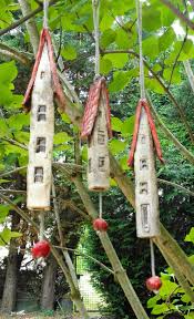 3 Keramik Windspiel Klangst Be Rot Fantasy Windspiel Keramik Klangst Fantasy Baumdeko Windspiele Garten Deko