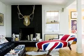 Canvas wall art for living room, bathroom, bedroom, red truck carry christmas tree, rustic, modern, farmhouse wall decor, framed painting poster ready to hang, distressed wood board 28'' x 28'' $98.47 $ 98. Union Jack Interior Decor Ideas Idesignarch Interior Design Architecture Interior Decorating Emagazine