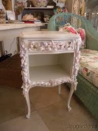 French Country End Table Ebay Shell Art French Country Cottage End Tables
