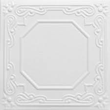 Styrofoam tiles adhere to most ceiling surfaces, including drywall, popcorn, bricks, concrete and plaster. Reviews For A La Maison Ceilings Topkapi Palace 1 6 Ft X 1 6 Ft Glue Up Foam Ceiling Tile In Plain White 21 6 Sq Ft Case R32pw 8 The Home Depot