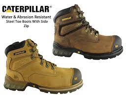 The importance of safety shoes for workers in various. Caterpillar Cat Brakeman Side Zip Mens Steel Toe Work Safety Boots Shoes Durable Couro