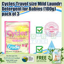 Baby Fourths Couture Cycles Travel Size Mild Laundry Detergent For Babies 100g Pack Of 3 Lazada Ph
