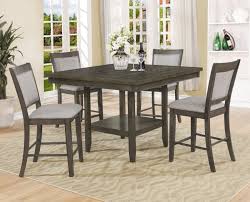 Set (lazy susan table & 6 side chairs), created for macy's online at macys.com. Fulton Grey Counter Height Dining Set 2727gy Crown Mark