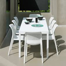 Dans quel matériau votre nouvelle. Ensemble De Jardin Table Rio 140 210x85 Et 6 Chaises Bit Nardi