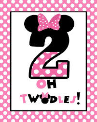 Minnie Mouse Birthday Ideas For 2 Year Old Daughter Disney Minnie Mouse 2 Stand Up Oh Twodles Cardstock 8 5x11 Table Sign Pink 2nd Birthday Pictures Hello Kitty Birthday Party Themes Twodles Birthday