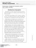 I did not make unit 6 week 5. Grade 4 Unit 4 Week 1 Selection Test Name Grade 4 Unit 4 Week 1 Selection Test Name Pdf Pdf4pro