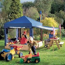Benjamin Kinderpavillon 165x165cm Sandkasten Windschutz Grill Pavillon