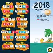 … add own events to pdf calendar; Updated With School Holiday 12 Long Weekends For Malaysia In 2019 C Letsgoholiday My
