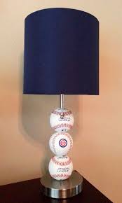 Chicago Cubs Baseball Lamp Etsy Cubs Decor Cubs Room Baseball Lamp