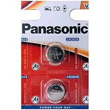 The cell number tells the diameter and thickness: Panasonic Cr2032 Batterie Lithium Knopfzelle 3 V Amazon De Elektronik