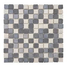Wandfliesen, travertin fliesen, granit fensterbank uvm., hier! Steinfliesen Vigo T690 Marmor Naturstein Fliese Quadrate 11 Stuck Je 30x30cm 1qm Grau Weiss