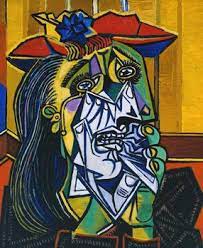 Lukisan ini mengekspresikan bagaimana kondisi manusia dari masa ke masa dalam kondisi alienasi dan penderitaan. The Weeping Woman Wikipedia