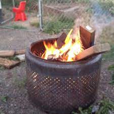 Burn Barrel Made Out Of A Washing Machine Drum Burn Barrel Washing Machine Drum Beach Fire Pit