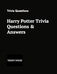 Both of them became a worldwide phenomenon that youngsters and adults loved equally. 100 Harry Potter Trivia Questions And Answers Thought Catalog