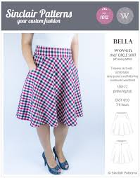 If this is your first time in our blog, remember to check our free sewing patterns page. Sinclair Patterns S1012 Bella Woven Half Circle Skirt Pdf Sewing Pattern Circle Skirt Pattern Skirt Patterns Sewing Half Circle Skirt