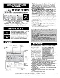 Luxpro heating, cooling & air quality use manual . Tx9000 Series Manualzz