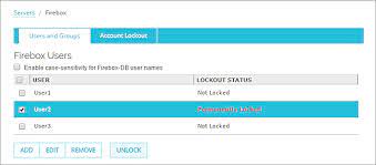 Nó sử dụng thư viện mã . Configure Firebox Account Lockout Settings