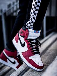 Nike Air Jordan 1 Spiderman 2018 By Bisso97120 Sneakers Air Jordans Sneakers Men Fashion
