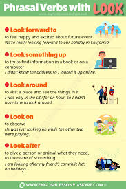 Phrasal Verbs With Look And Their Meanings Intermediate Level English