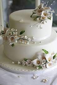 Simple Lily Wedding Cake Calla Lily Wedding Cake Flower Cake Lily Cake