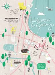 Tdf Geelong Map Lb New2 Illustrated Map Map Design Map