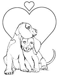 You can either leave it to their own creativity and imagination or you can give them specific instruction regarding the proper colors for these puppies. Pin By Sue Pratt On Puppy 3 Forever Valentines Day Coloring Page Love Coloring Pages Puppy Coloring Pages