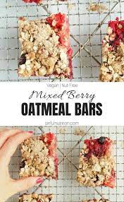 Mixed Berry Oatmeal Bars Sinful Nutrition Recipe Healthy Summer Desserts Berries Recipes Bars Recipes
