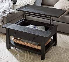The wooden construction contains 1 drawer for storage, shelf and lift table top. Benchwright 36 Lift Top Coffee Table Pottery Barn