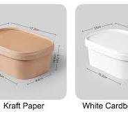 Paper Rectangle Salad Bowl | Bioleader® Paper Bowls Supplier