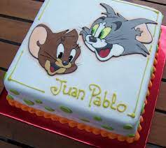 Beautfiful Cute Tom And Jerry Cake Birthday Wishes For Kids Birthday Wishes Cake Tom And Jerry Cake