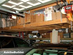 Garage storage ideas don't get more efficient than this one!! Overhead Garage Storage