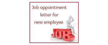 Appointment letter sample for employee. Sample Appointment Letter For Driver