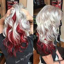 This is one of the most natural two toned looks and probably the no 1 most worn two toned look by female celebs. 7 Best Blonde Hair With Red Tips Ideas Hair Blonde Hair With Red Tips Hair Color