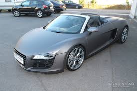 The first two generations employed the volkswagen group d platform, with the current generation deriving. Audi R 8 Spyder Folierung In Grau Matt Metallic