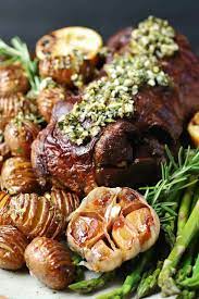 Remove from oven, cover with aluminum foil, and let sit approximately 15 to 20 minutes. Slow Roasted Boneless Leg Of Lamb Noshing With The Nolands