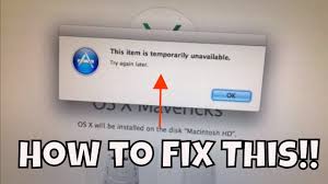 How To Fix Os X Temporarily Unavailable Boot From Bootable Usb Drive Macbook Youtube