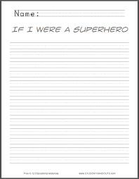 If I Were A Superhero Writing Prompt Free To Print Pdf File For Lower Elementary Superhero Writing Free Writing Prompts Writing Prompts For Writers