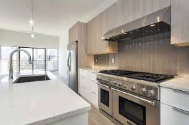 Stainless steel countertop series with wooden surface mount. Types Of Kitchen Hoods Design Guide Designing Idea