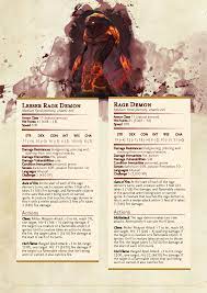 Raging while in wild shape. Lesser Rage Demon Dnd 5e Homebrew D D Dungeons And Dragons Dnd Dragons Dungeons And Dragons Homebrew